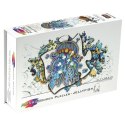 Puzzle drewniane / kolorowe - Meduza Eureka 3D