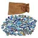Puzzle drewniane / kolorowe - Meduza Eureka 3D