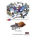 Puzzle drewniane / kolorowe - Płetwal błękitny Eureka 3D