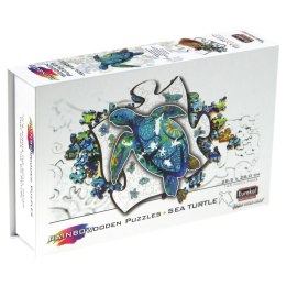 Puzzle drewniane / kolorowe - Żółw morski Eureka 3D