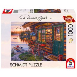 PQ Puzzle 1000 el. DARREL BUSH Domek nad jeziorem Schmidt - puzzle