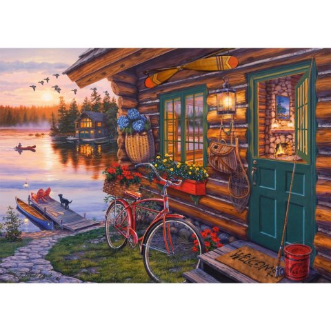 PQ Puzzle 1000 el. DARREL BUSH Domek nad jeziorem Schmidt - puzzle