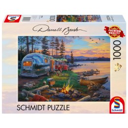 PQ Puzzle 1000 el. DARREL BUSH Ognisko nad jeziorem Schmidt - puzzle