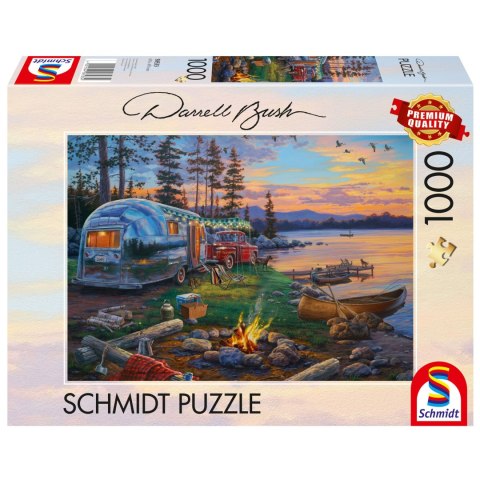 PQ Puzzle 1000 el. DARREL BUSH Ognisko nad jeziorem Schmidt - puzzle