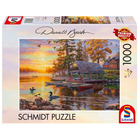 PQ Puzzle 1000 el. DARREL BUSH Przystań kajakowa Schmidt - puzzle