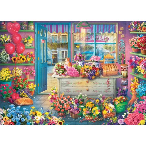 PQ Puzzle 1000 el. Kwiaciarnia Schmidt - puzzle