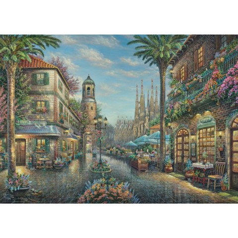PQ Puzzle 1000 el. THOMAS KINKADE Hiszpańska uliczka Schmidt - puzzle