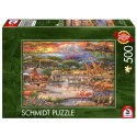 PQ Puzzle 500 el. Raj pod Kilimandżaro Schmidt - puzzle