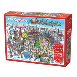 Puzzle 1000 el. 12 dni Świąt Bożego Narodzenia Cobble Hill