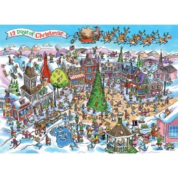 Puzzle 1000 el. 12 dni Świąt Bożego Narodzenia Cobble Hill