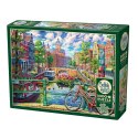Puzzle 1000 el. Amsterdam / Niderlandy Cobble Hill