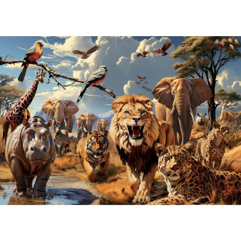 Puzzle 1000 el. Dzikie zwierzęta Educa