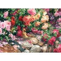 Puzzle 1000 el. Kwiaty i ptaki Cobble Hill