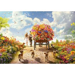 Puzzle 1000 el. Kwiecisty spacer Educa