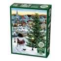 Puzzle 1000 el. Świąteczna panorama Cobble Hill