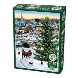 Puzzle 1000 el. Świąteczna panorama Cobble Hill