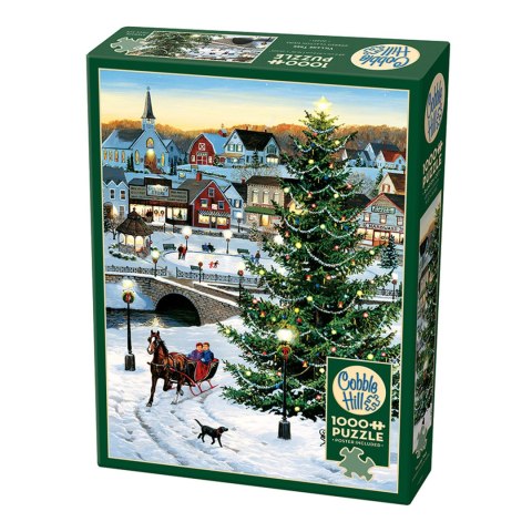 Puzzle 1000 el. Świąteczna panorama Cobble Hill