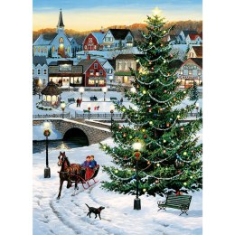 Puzzle 1000 el. Świąteczna panorama Cobble Hill