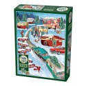 Puzzle 1000 el. Świateczny zlot kempingowy Cobble Hill