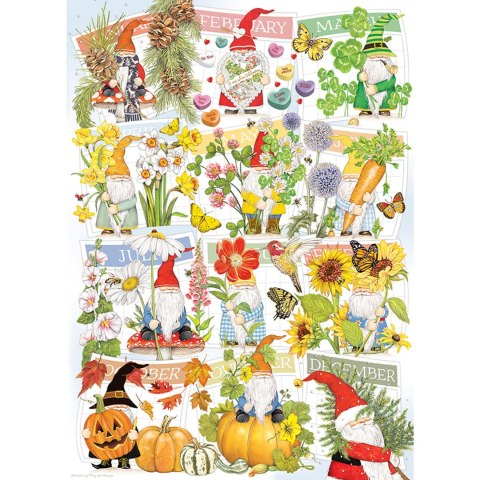Puzzle 1000 el. Szczęśliwy rok skrzata Cobble Hill