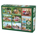 Puzzle 1000 el. Wiewiórki na wakacjach Cobble Hill