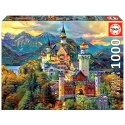 Puzzle 1000 el. Zamek Neuschwanstein / Niemcy Educa