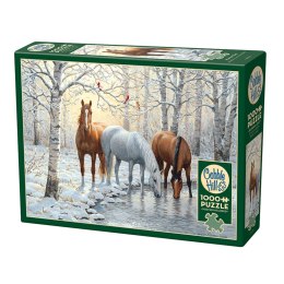 Puzzle 1000 el. Zimowa trójka Cobble Hill