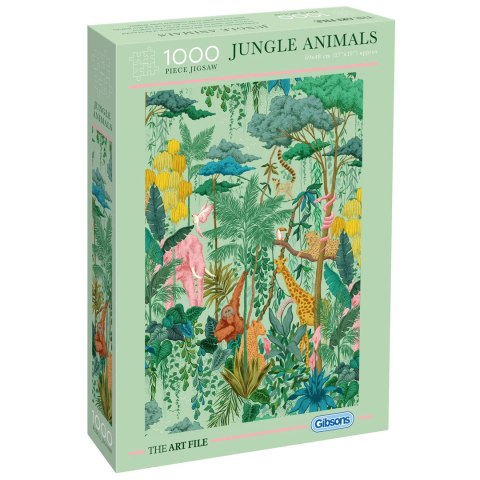 Puzzle 1000 el. Zwierzęta w dżungli Gibsons