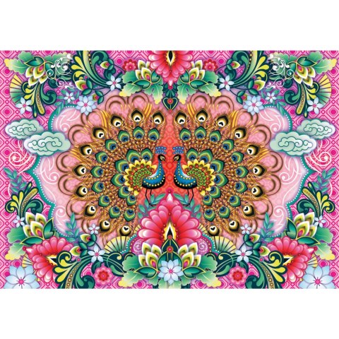 Puzzle 1500 el. Kolorowe pawie, Catalina Estrada Educa