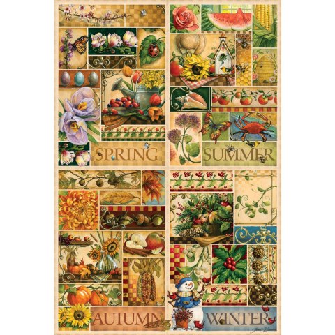 Puzzle 2000 el. Cztery pory roku Cobble Hill