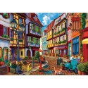 Puzzle 2000 el. Kolorowa uliczka Educa