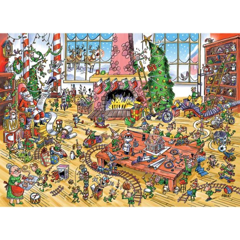 Puzzle 350 el. Elfy w pracy Cobble Hill