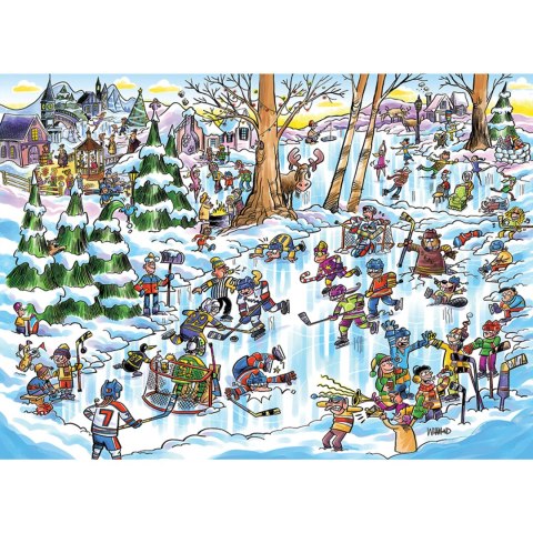 Puzzle 350 el. Hokejowe miasteczko Cobble Hill