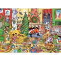 Puzzle 350 el. Jak złapać Świętego Mikołaja? Cobble Hill