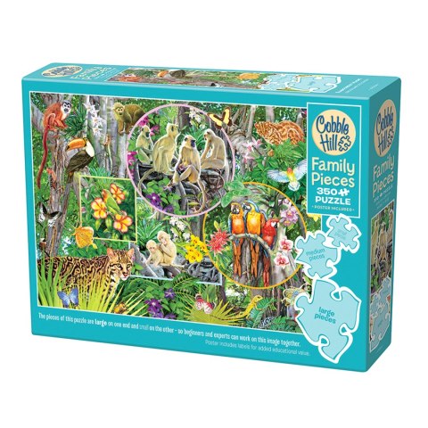 Puzzle 350 el. Magiczny las deszczowy Cobble Hill