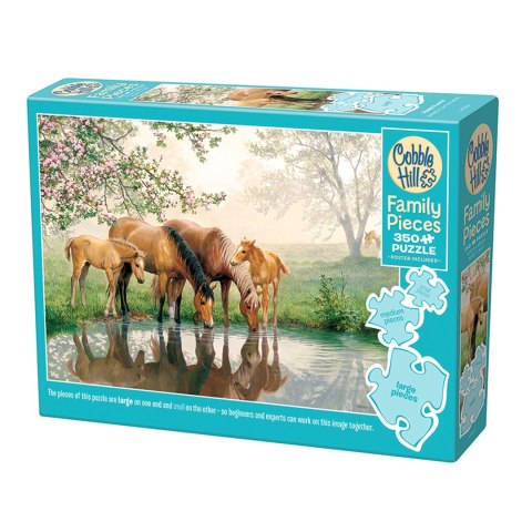 Puzzle 350 el. Rodzina koni Cobble Hill