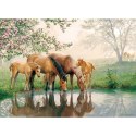 Puzzle 350 el. Rodzina koni Cobble Hill