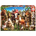 Puzzle 500 el. Kumple z farmy Educa