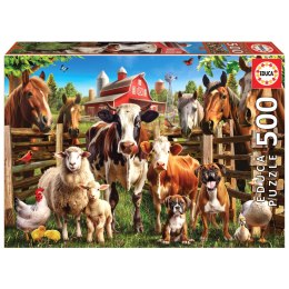 Puzzle 500 el. Kumple z farmy Educa