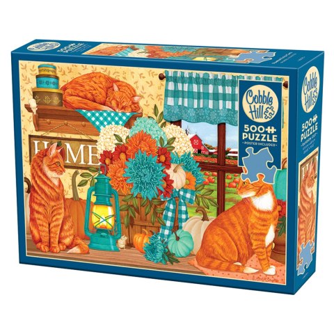 Puzzle 500 el. Pomarańczowe koty Cobble Hill