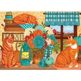 Puzzle 500 el. Pomarańczowe koty Cobble Hill
