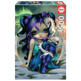 Puzzle 500 el. Wróżka i smok Educa