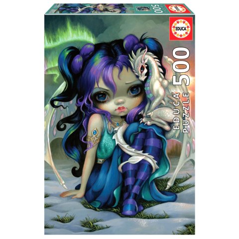 Puzzle 500 el. Wróżka i smok Educa