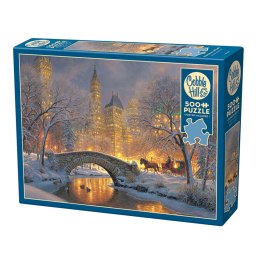 Puzzle 500 el. Zima w parku Cobble Hill