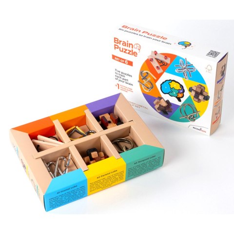 Brain Puzzle (zestaw 6 łamigłówek) Recent Toys