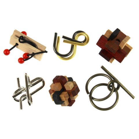 Brain Puzzle (zestaw 6 łamigłówek) Recent Toys