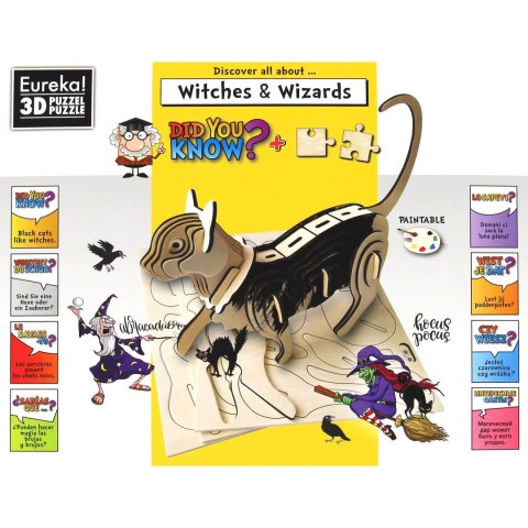 Łamigłówka drewniana Gepetto (Did You Know?) - Czarownice i czarodzieje (Witches & Wizards) Eureka 3D