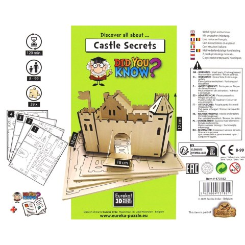Łamigłówka drewniana Gepetto (Did You Know?) - Tajemnice zamku (Castle Secrets) Eureka 3D