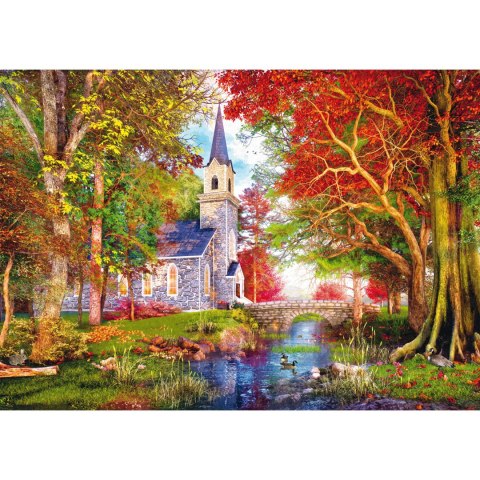 PQ Puzzle 1000 el. Kościółek w lesie Schmidt - puzzle