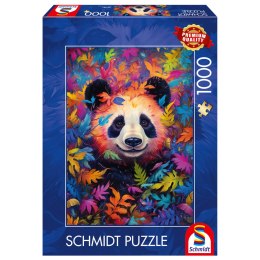 PQ Puzzle 1000 el. Panda w kolorowym lesie Schmidt - puzzle